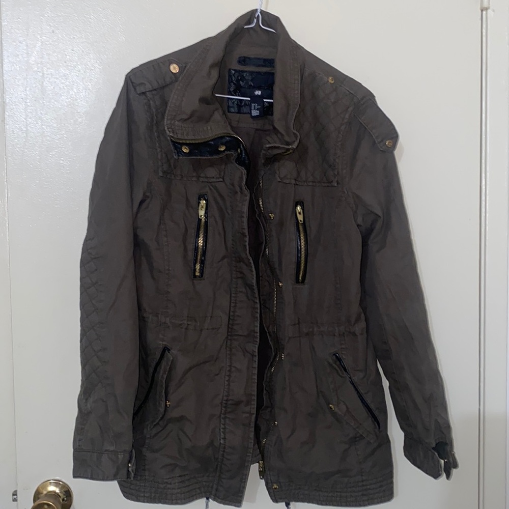 H&M green army utility jacket 🧥